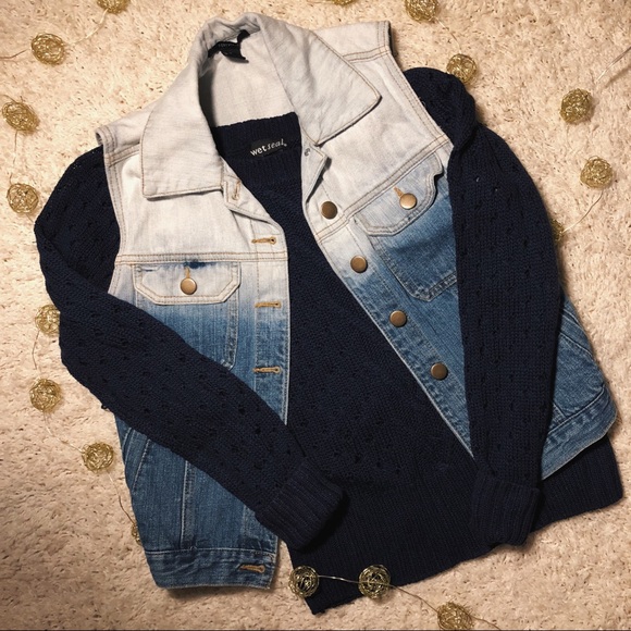 ombré denim vest - Picture 2 of 4